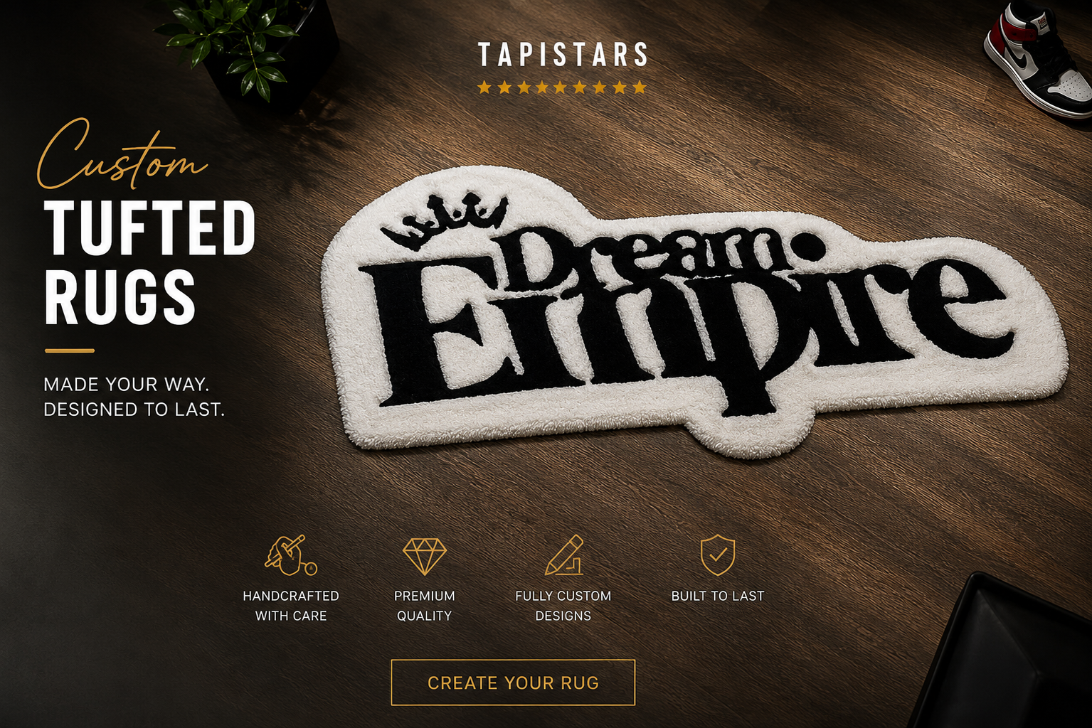 Custom Text Rug/ Buisness Name - Image 1