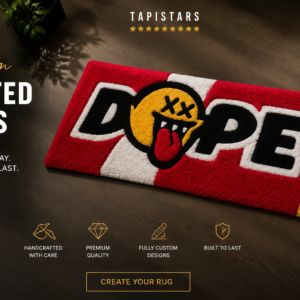 Custom Text Rug/ Dope