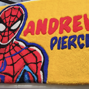 Custom Anime Rug / Spiderman & Custom name