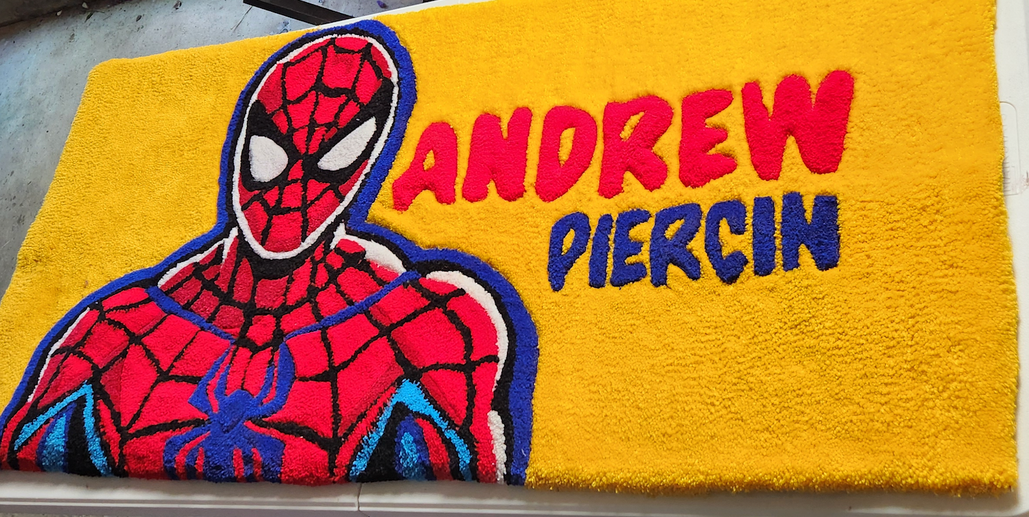 Custom Anime Rug / Spiderman & Custom name - Image 1